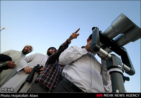 گزارش تصویری رصد هلال ماه مبارک رمضان 1433 در روز جمعه 30-4-1391